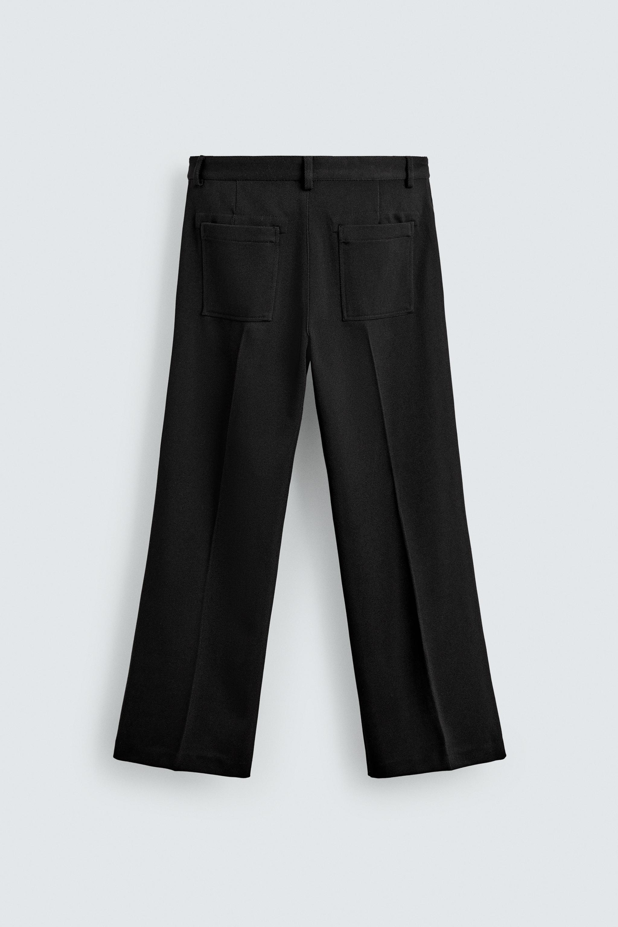 FLARE FIT TWILL PANTS
